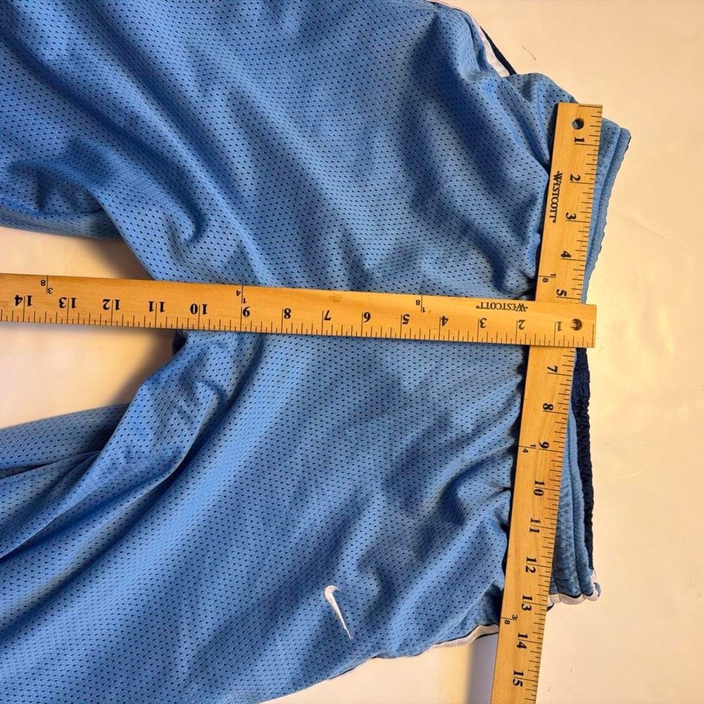 Nike Vintage Y2K Reversible Track Pants Navy Baby Blue Wide Leg Medium Large - Picture 8 of 8
